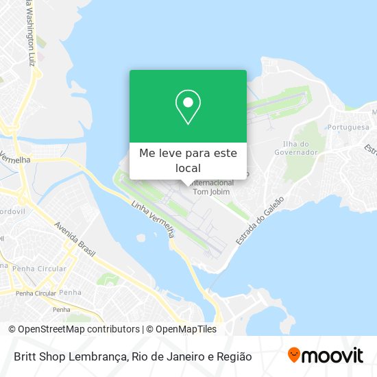 Britt Shop Lembrança mapa