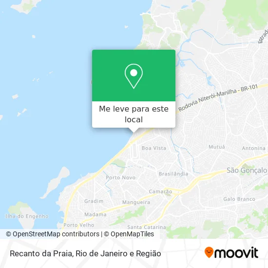 Recanto da Praia mapa