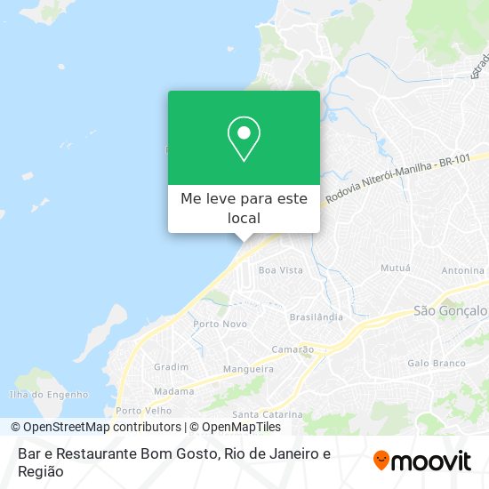 Bar e Restaurante Bom Gosto mapa