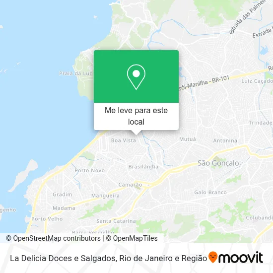 La Delicia Doces e Salgados mapa