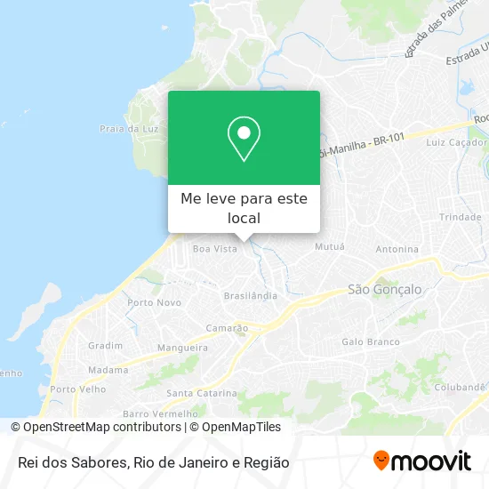 Rei dos Sabores mapa