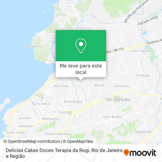 Delicias Cakes Doces Terapia da Rogi mapa