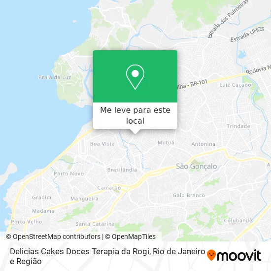 Delicias Cakes Doces Terapia da Rogi mapa