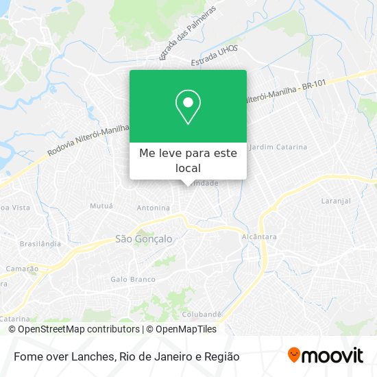 Fome over Lanches mapa
