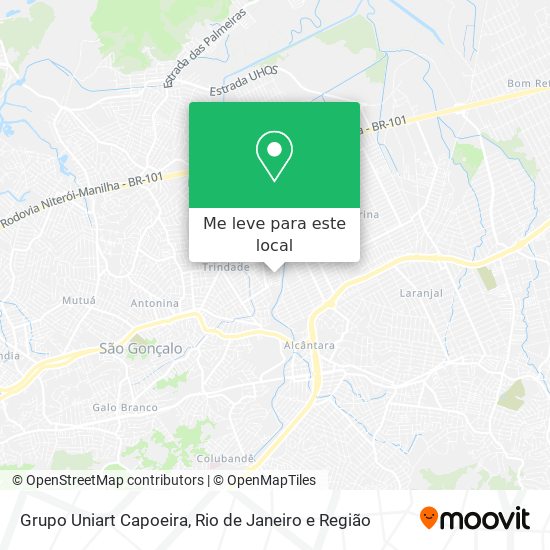 Grupo Uniart Capoeira mapa