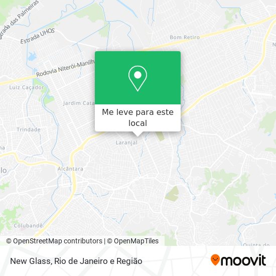 New Glass mapa