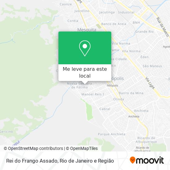 Rei do Frango Assado mapa