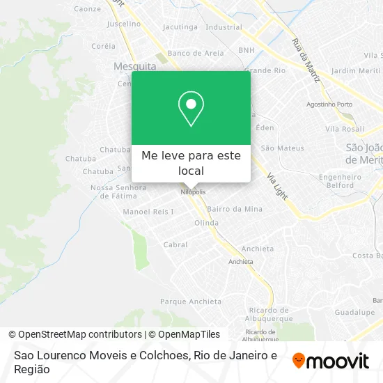 Sao Lourenco Moveis e Colchoes mapa