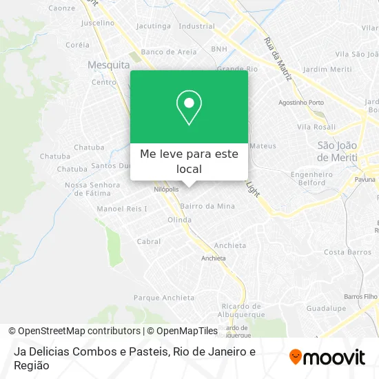 Ja Delicias Combos e Pasteis mapa
