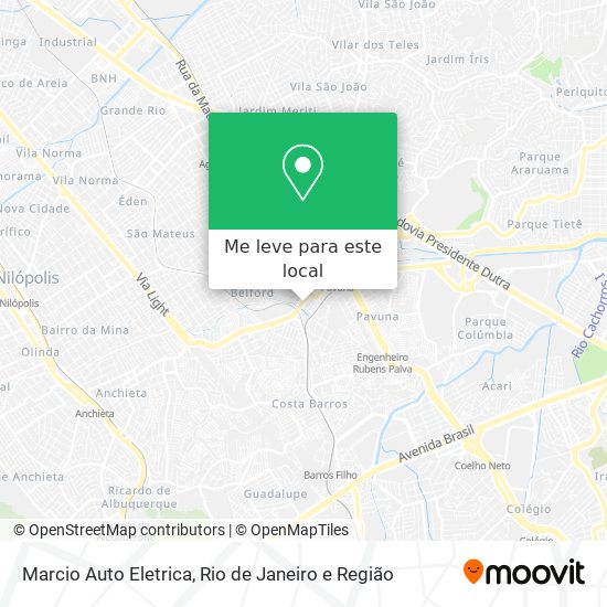 Marcio Auto Eletrica mapa