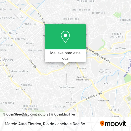 Marcio Auto Eletrica mapa
