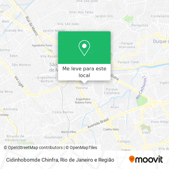 Cidinhobomde Chinfra mapa