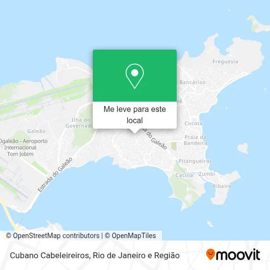 Cubano Cabeleireiros mapa