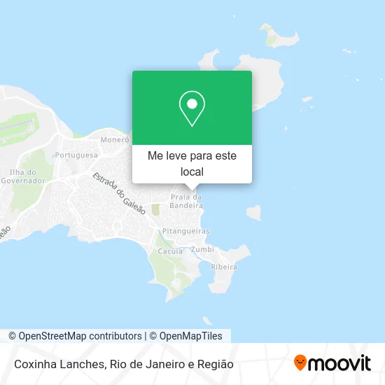 Coxinha Lanches mapa