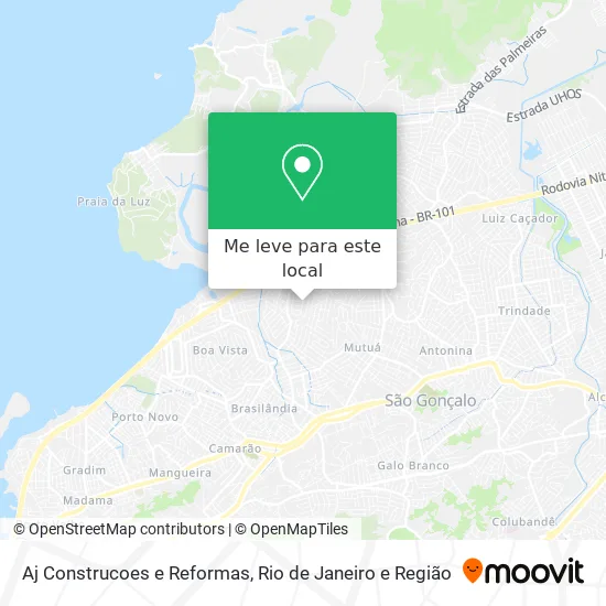 Aj Construcoes e Reformas mapa