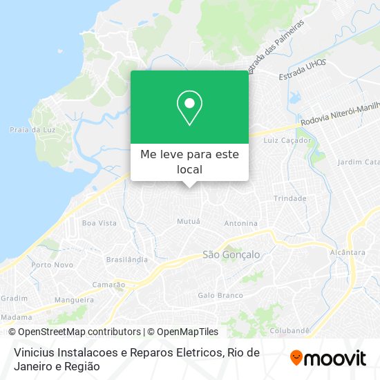 Vinicius Instalacoes e Reparos Eletricos mapa