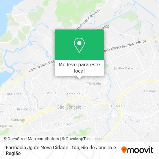 Farmacia Jg de Nova Cidade Ltda mapa