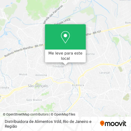 Distribuidora de Alimentos Vdd mapa