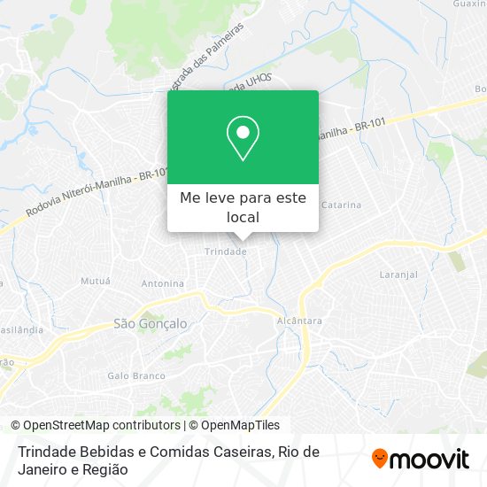 Trindade Bebidas e Comidas Caseiras mapa
