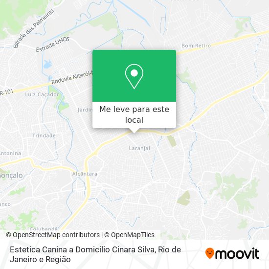 Estetica Canina a Domicilio Cinara Silva mapa