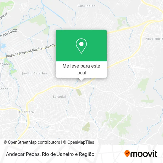 Andecar Pecas mapa