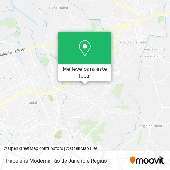 Papelaria Moderna mapa