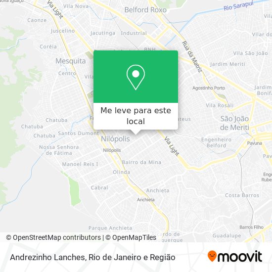 Andrezinho Lanches mapa