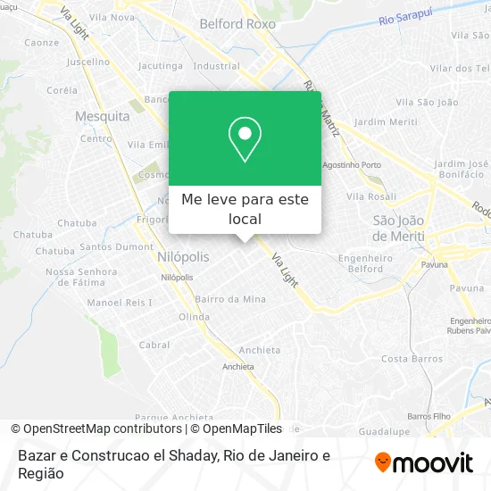 Bazar e Construcao el Shaday mapa