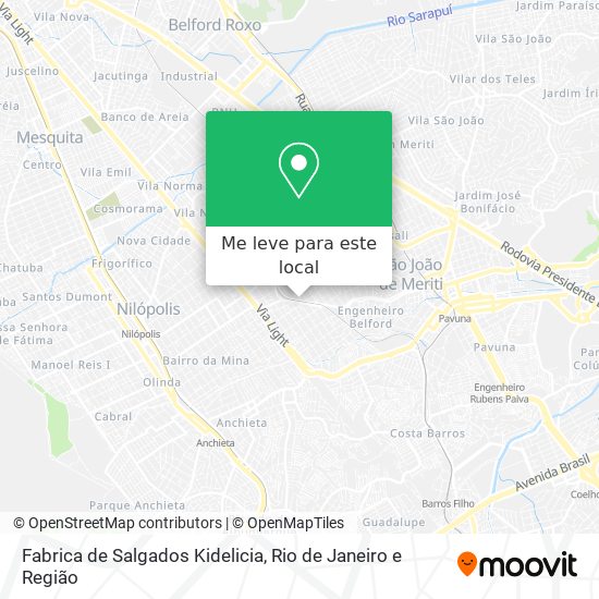 Fabrica de Salgados Kidelicia mapa