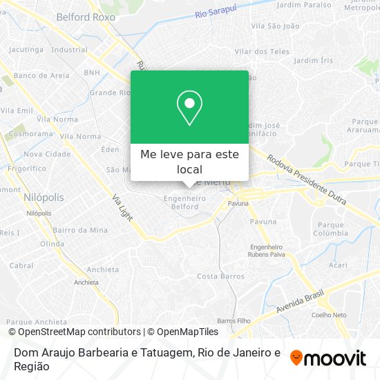 Dom Araujo Barbearia e Tatuagem mapa