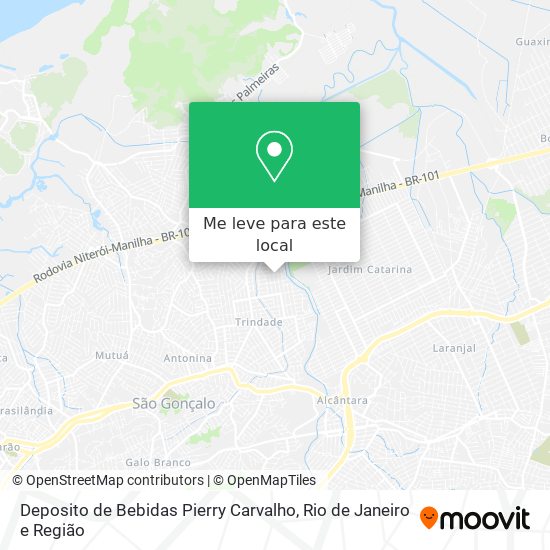 Deposito de Bebidas Pierry Carvalho mapa