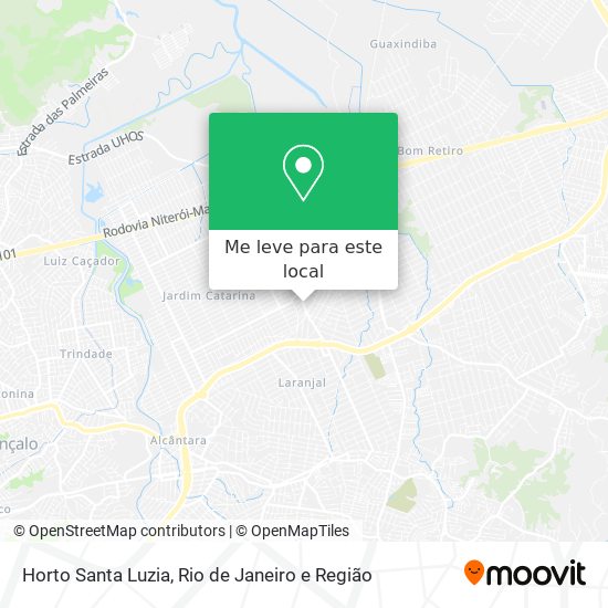 Horto Santa Luzia mapa