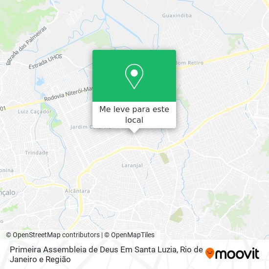 Primeira Assembleia de Deus Em Santa Luzia mapa