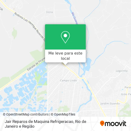 Jair Reparos de Maquina Refrigeracao mapa