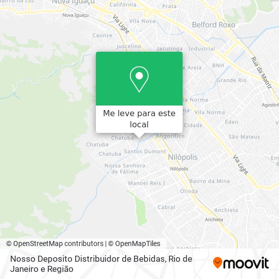 Nosso Deposito Distribuidor de Bebidas mapa