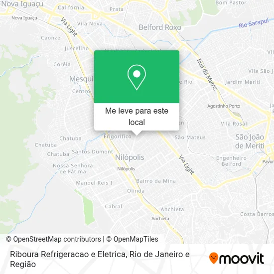 Riboura Refrigeracao e Eletrica mapa