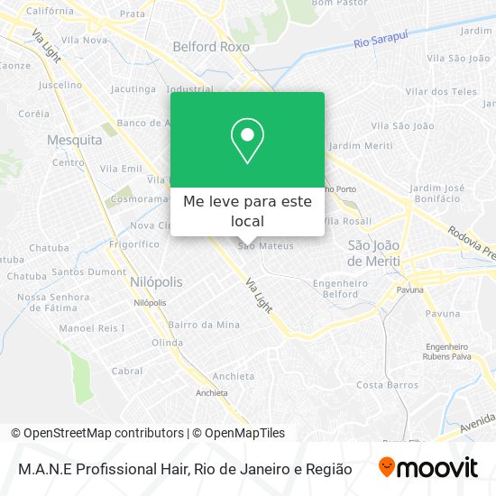 M.A.N.E Profissional Hair mapa