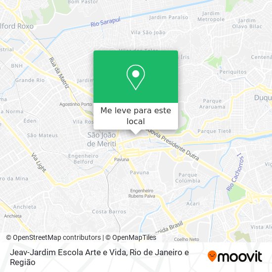 Jeav-Jardim Escola Arte e Vida mapa