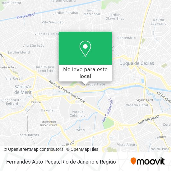 Fernandes Auto Peças mapa