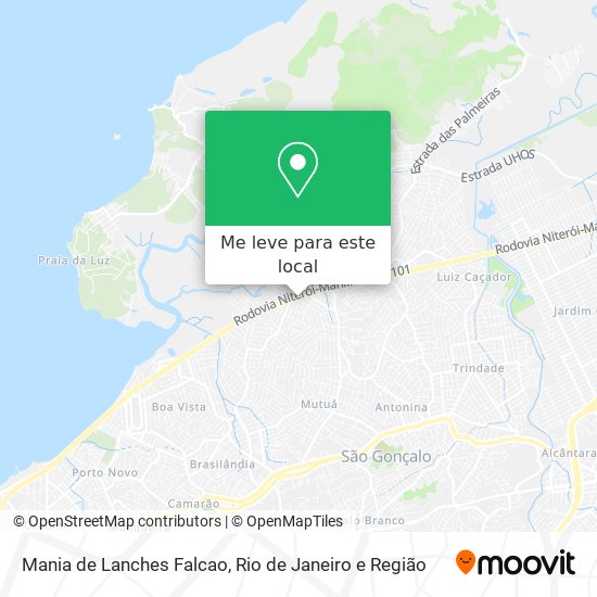 Mania de Lanches Falcao mapa