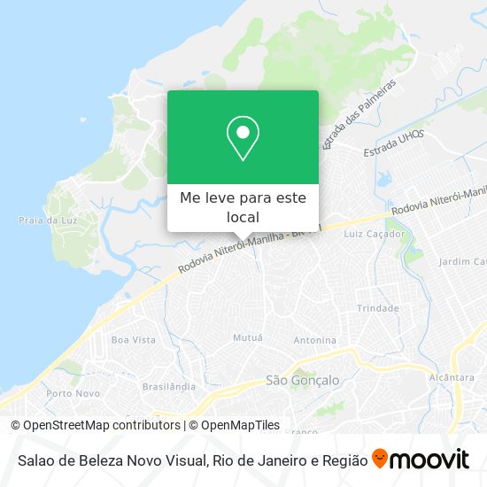Salao de Beleza Novo Visual mapa