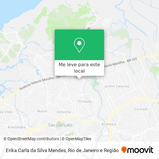 Erika Carla da Silva Mendes mapa