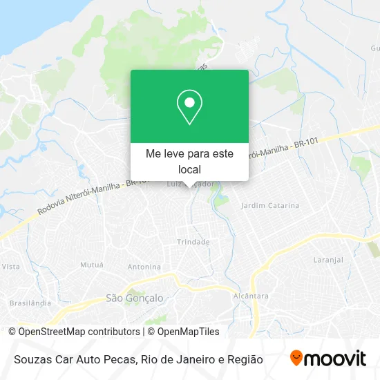 Souzas Car Auto Pecas mapa