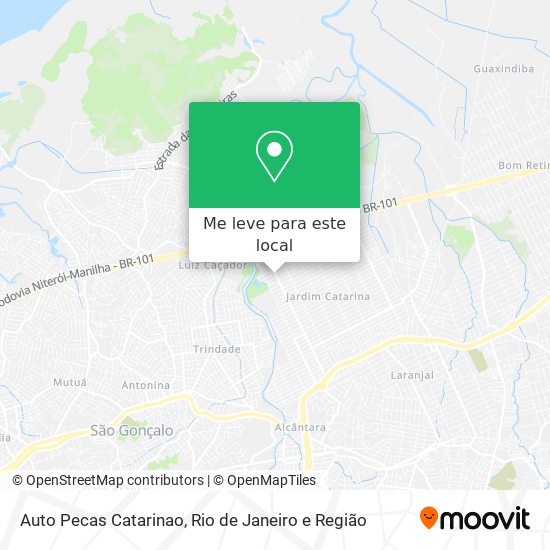 Auto Pecas Catarinao mapa