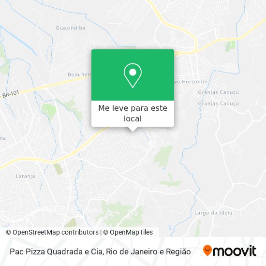 Pac Pizza Quadrada e Cia mapa