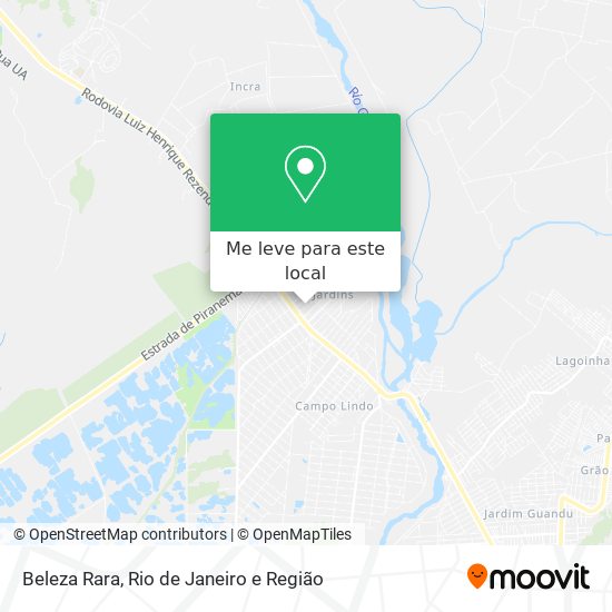Beleza Rara mapa
