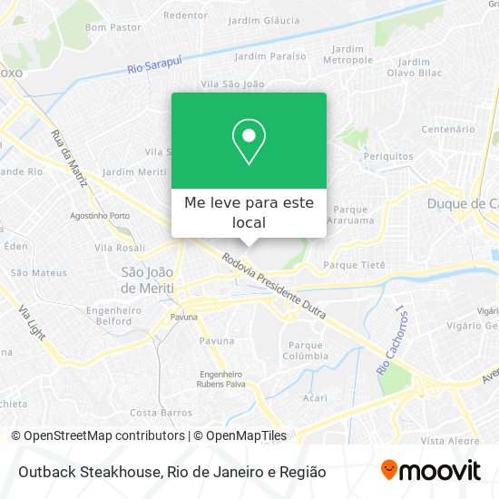 Outback Steakhouse mapa
