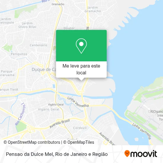 Pensao da Dulce Mel mapa
