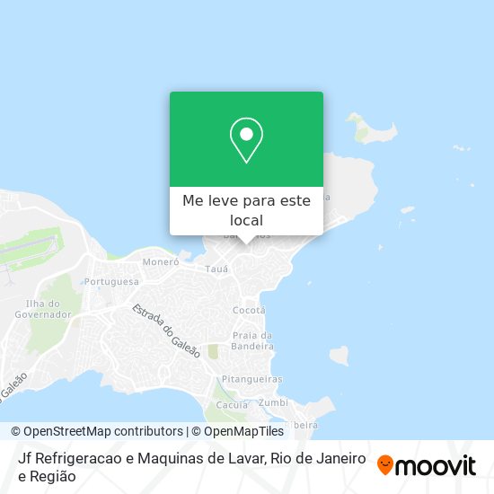 Jf Refrigeracao e Maquinas de Lavar mapa
