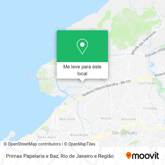 Primas Papelaria e Baz mapa